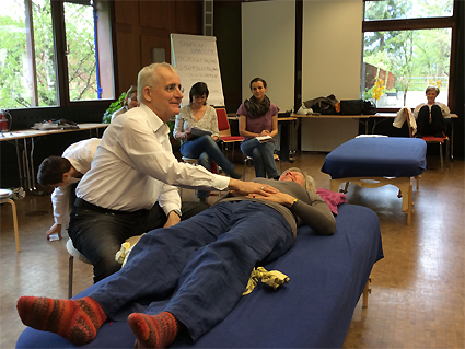 Stefan Bischof beim Kurs Atem und Bindung von atemaustria in Innsbruck April 2016